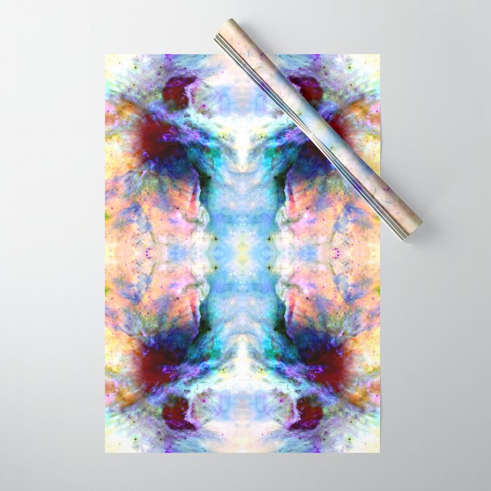 Fumi - Abstract Colorful Batik Butterfly Galaxy Mandala Wrapping Paper