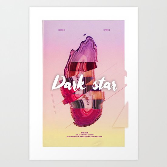 Dark star Art Print