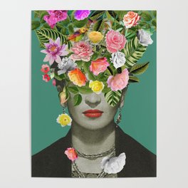 Frida Floral Poster