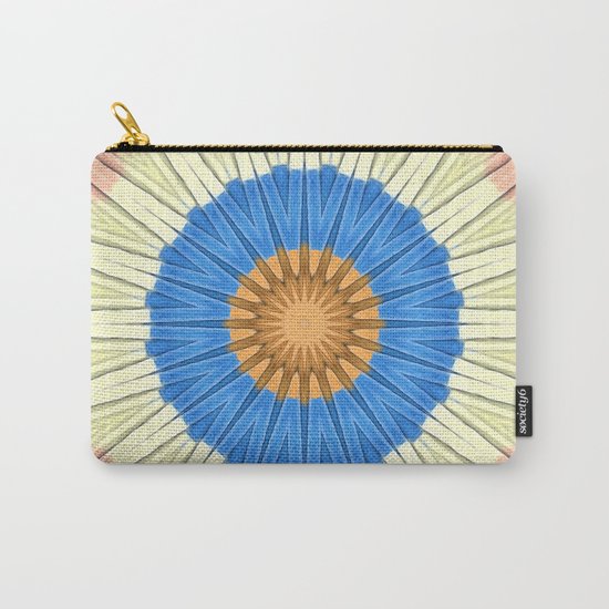 Textured Mandala Circles Carry-All Pouch