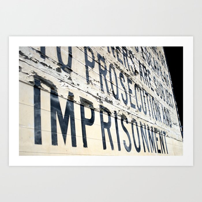 Prosecution and Imprisonment Art Print