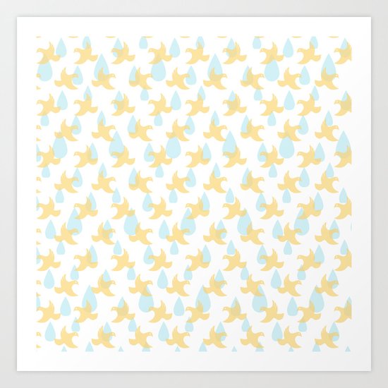 Of Flight and Fear (Patterns Please Series #6) Art Print