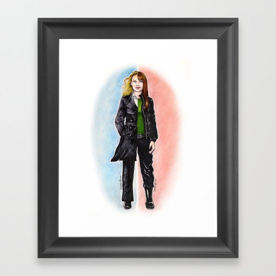 2 OLIVIAS DUNHAM (FRINGE) Framed Art Print