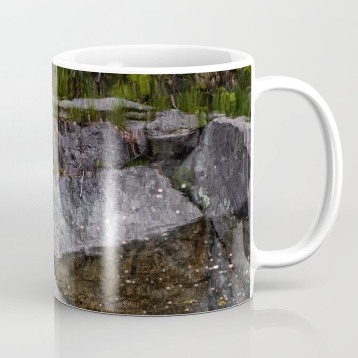 Granite reflection on a quarry in Rockport Coffee Mug