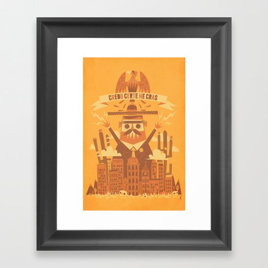 "Creo fielmente que no hay un mañana" Framed Art Print
