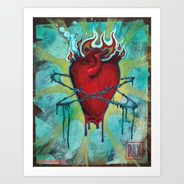 Scared Heart Art Print
