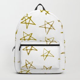 golden christmas stars Backpack