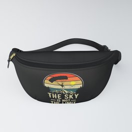 The Sky Is Not The Limit Skydiver Retro SkyDiving Fanny Pack | Skydiving, Extreme Sports, Parachuting, Base Jumping, Parachutal Jump, Paratrooper, Skydiver, Airplane, Fly, Paragliding 