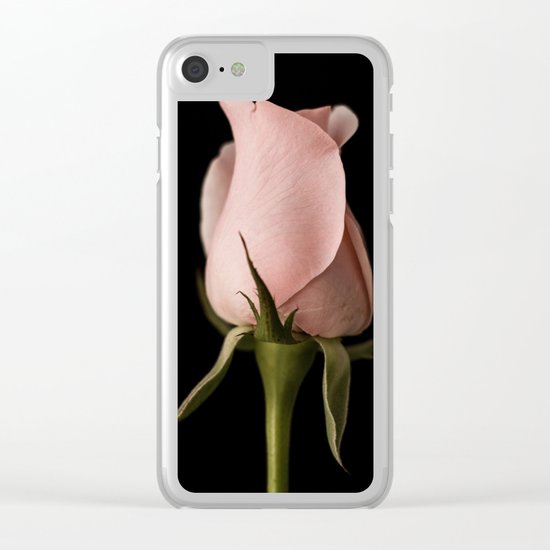 pastel rose Clear iPhone Case