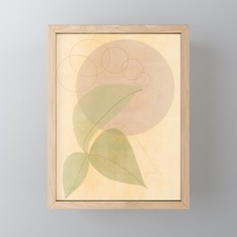 Abstract foliage Framed Mini Art Print
