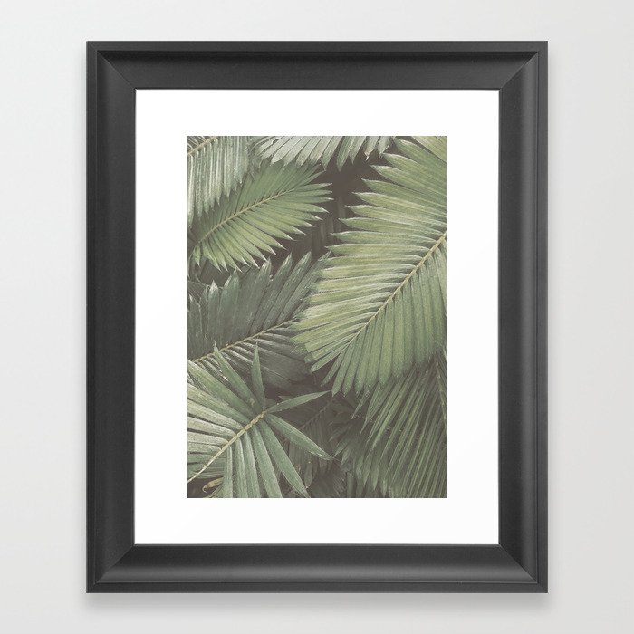 Tropical Leaves Framed Art Print