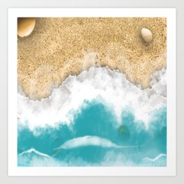 Beach Break Art Print