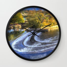 Pulteney Weir River Avon Wall Clock