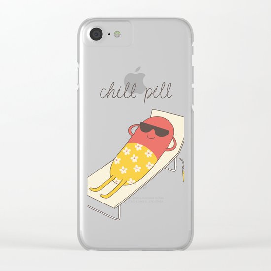 chill pill Clear iPhone Case