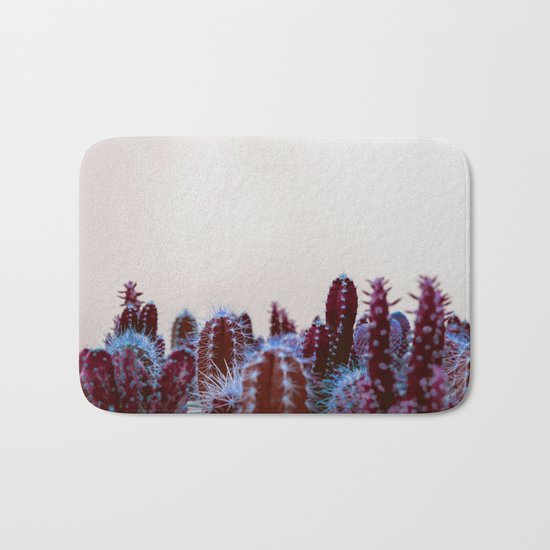 Abstract cactus Bath Mat