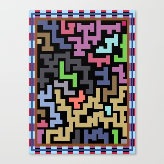 Colorful Maze III Canvas Print