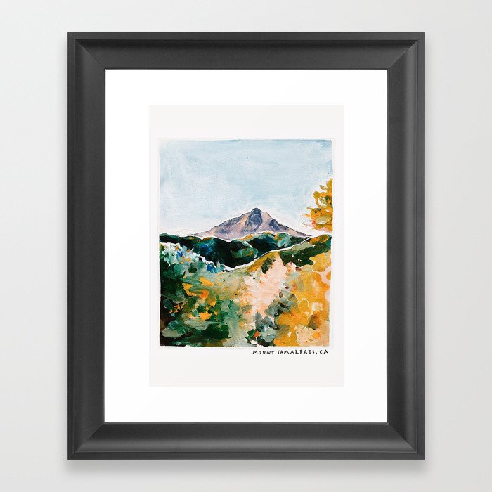 Mount Tam Marin County California Framed Art Print