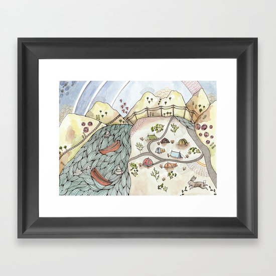 Desert Camp Framed Art Print