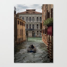 Morning Commute - Venice, Italy Canvas Print