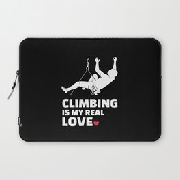 I love climbing Stylish climbing silhouette design for all mountain and climbing lovers. Laptop Sleeve