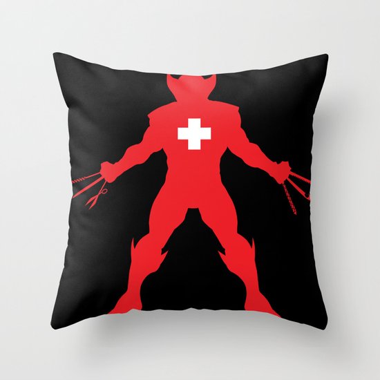 Weapon-Swiss Throw Pillow