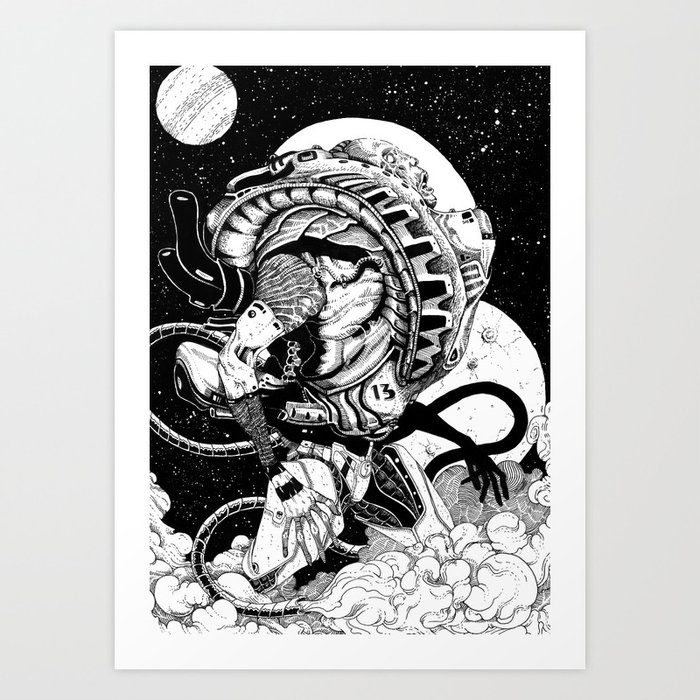 doomed astronaut Art Print
