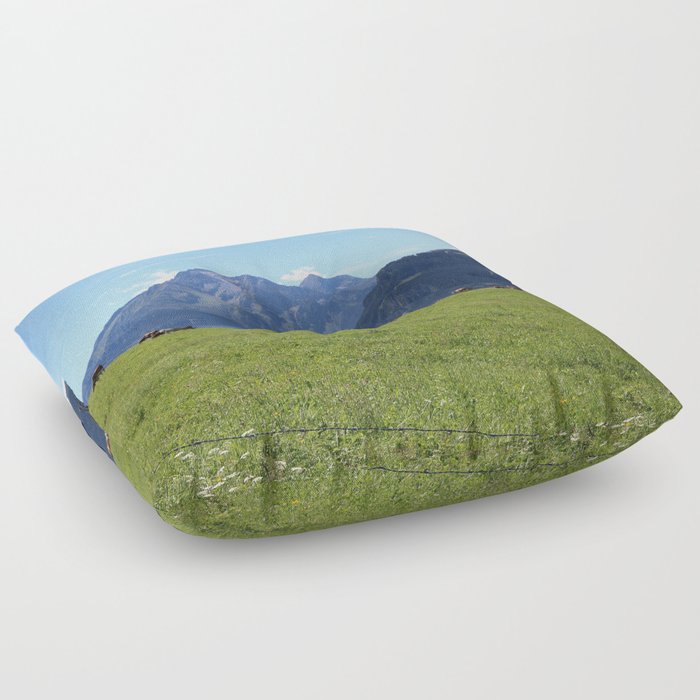 The Austrian Alps Floor Pillow