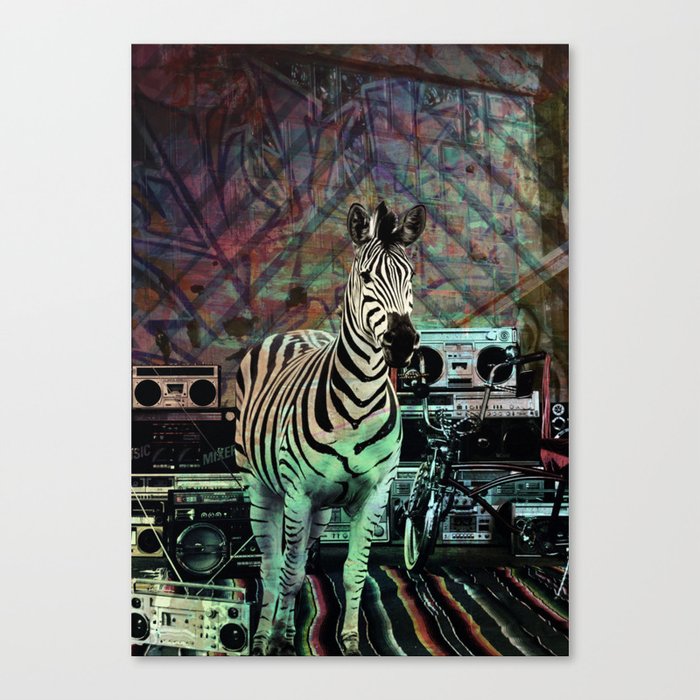 Zebra Canvas Print