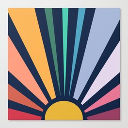Rainbow Sunshine Canvas Print