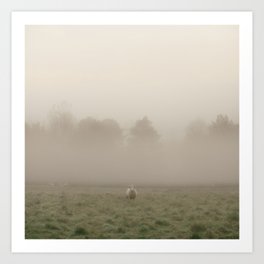Early Morning in the Sheep Pasture Art Print