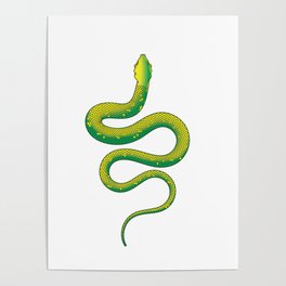 Green Snake Poster