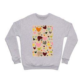 Cutie Hearts Pattern Crewneck Sweatshirt