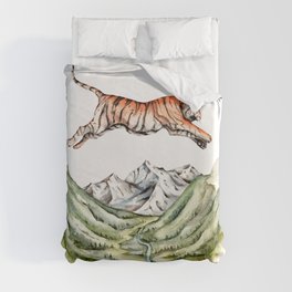 Tiger Leaping Gorge Duvet Cover