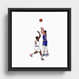 Curry basketball Framed Canvas