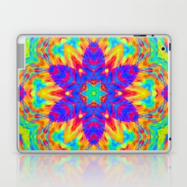 Abstract Rainbow Color Kaleidoscope Flower Laptop Skin