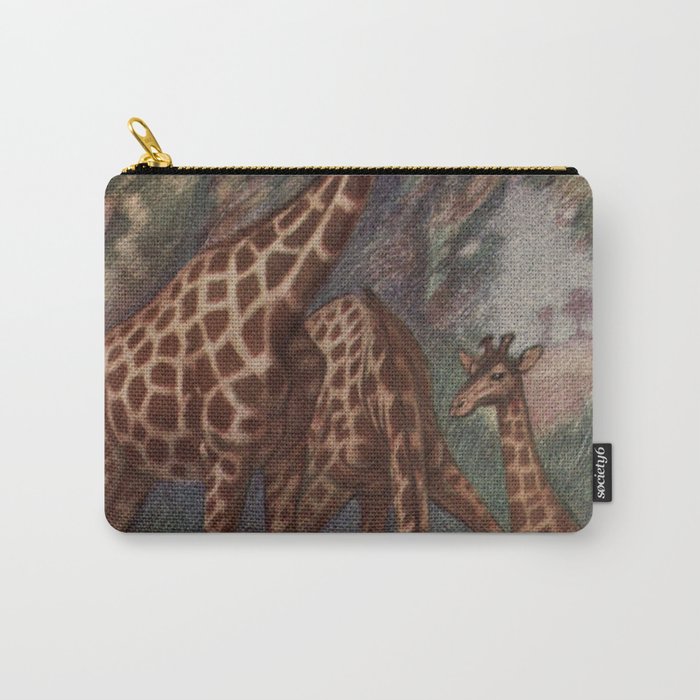 Vintage Giraffe Painting (1909) Carry-All Pouch