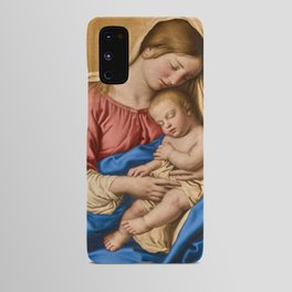 Madonna with the Sleeping Child, 1640-1685 by Sassoferrato Android Case