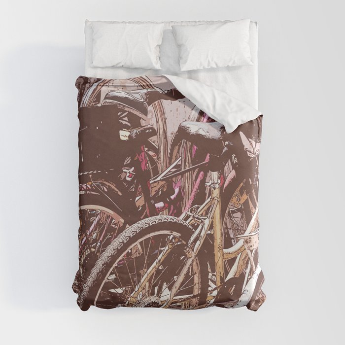 Bicycle - pop Duvet Cover