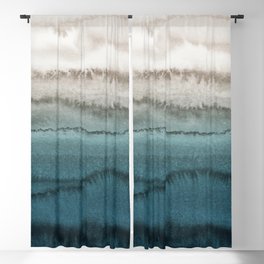WITHIN THE TIDES - CRASHING WAVES TEAL Blackout Curtain