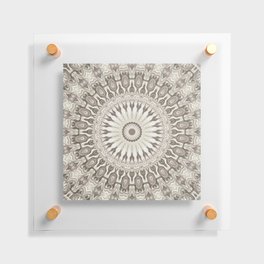 Ivory Mandala Floating Acrylic Print