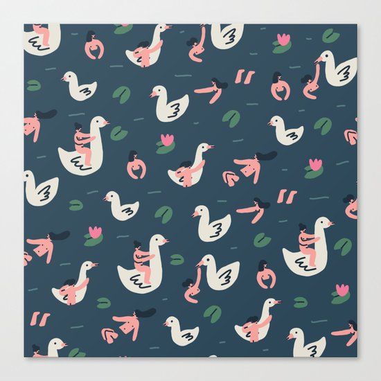 Swan Lake Canvas Print