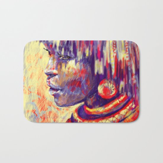 African portrait Bath Mat