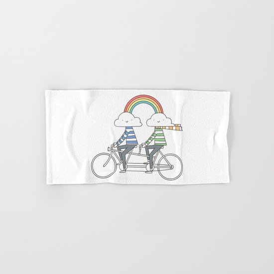 Love makes life a beautiful ride Hand & Bath Towel