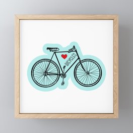 Love Bicycles Framed Mini Art Print