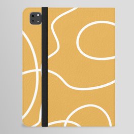 Minimal Abstract Yellow iPad Folio Case