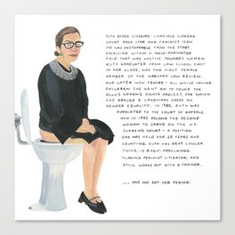 Ruth Bader Ginsburg Canvas Print