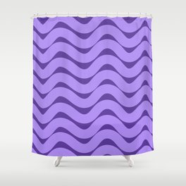 Squiggles - Purple Shower Curtain