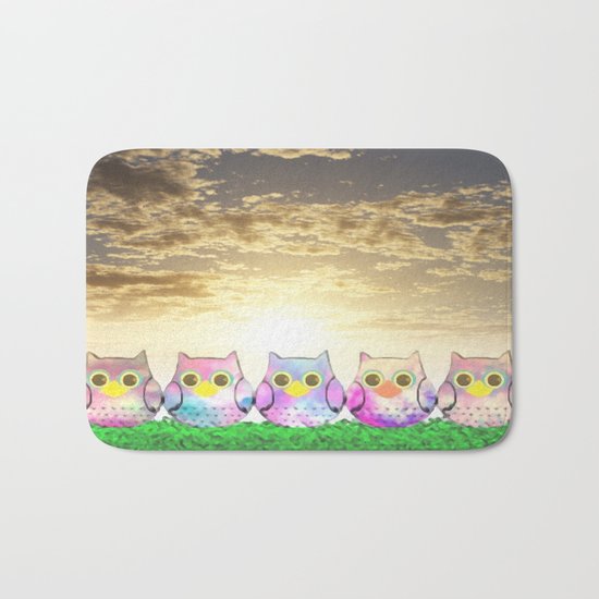 owl-192 Bath Mat