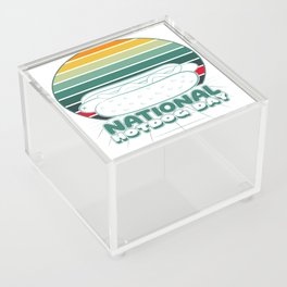 National Hot Dog Day Acrylic Box