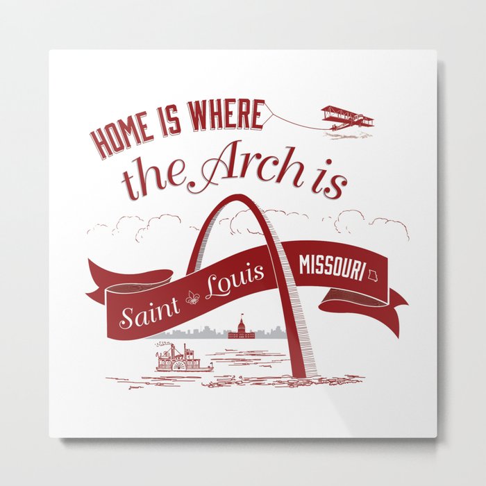 Home is Where the Arch is Metal Print